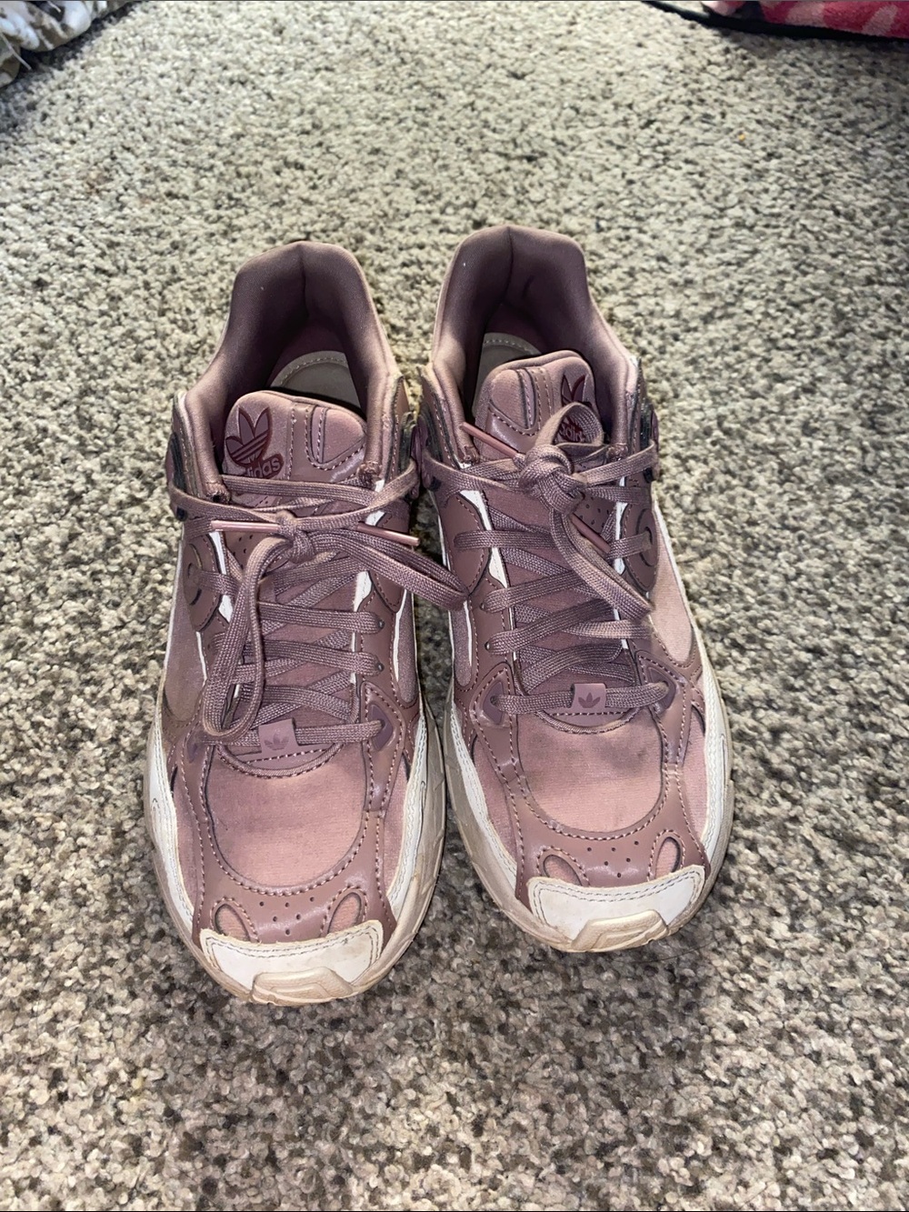 adidas Women’s Mauve/Pink Chunky Lace-Up Sneakers